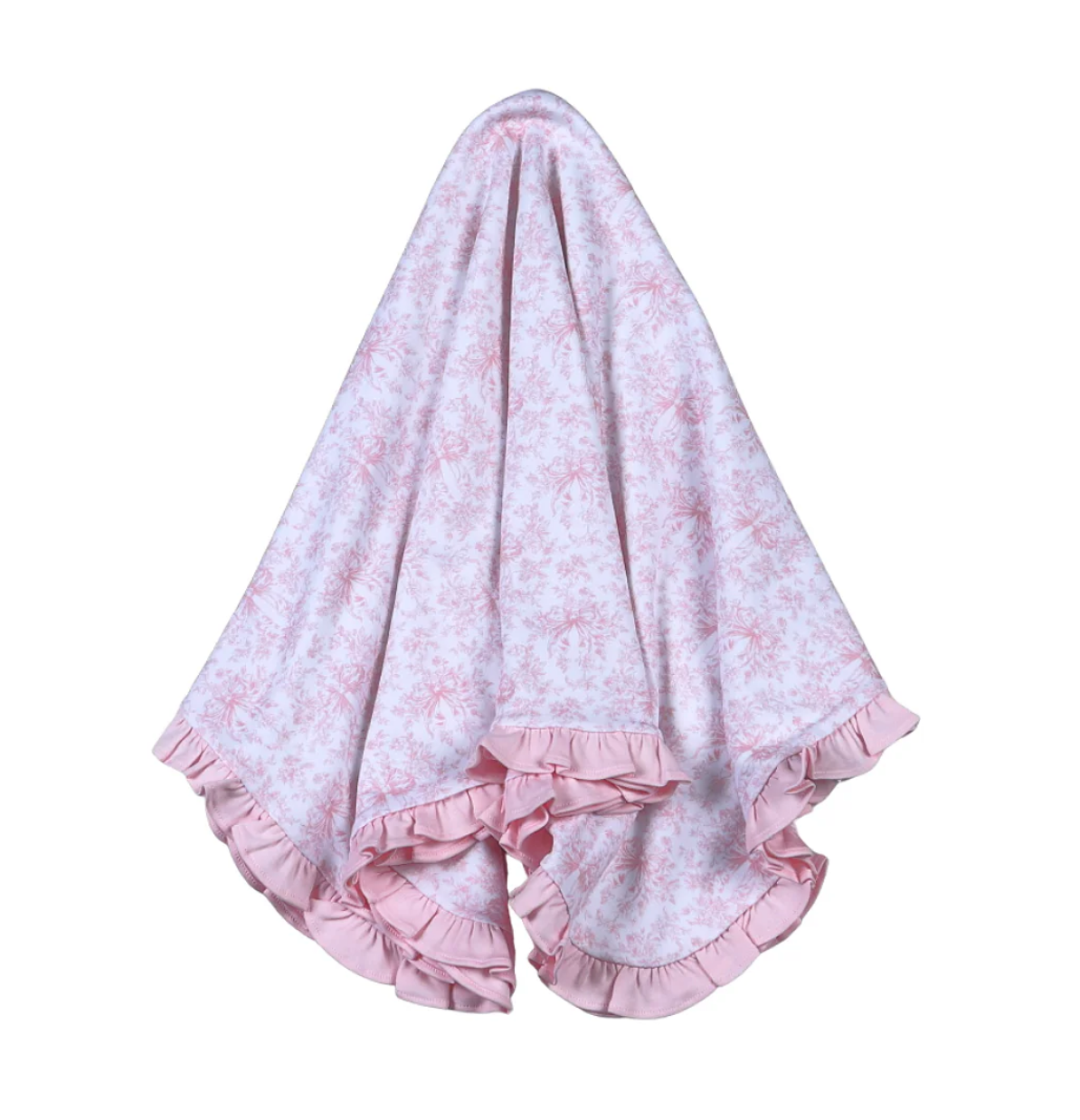 Gigi Pink Toile Receiving Blanket