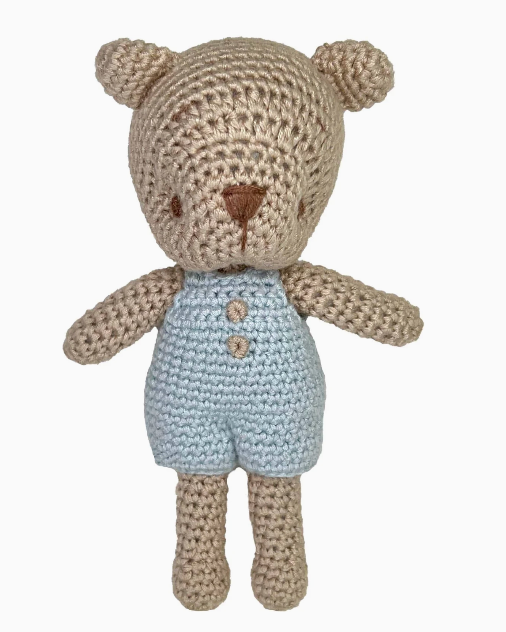 Bear Bamboo Crochet Rattle