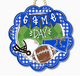 Game Day Scallop Door Hanger