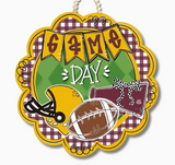 Game Day Scallop Door Hanger