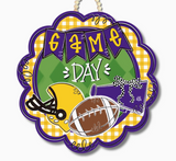 Game Day Scallop Door Hanger