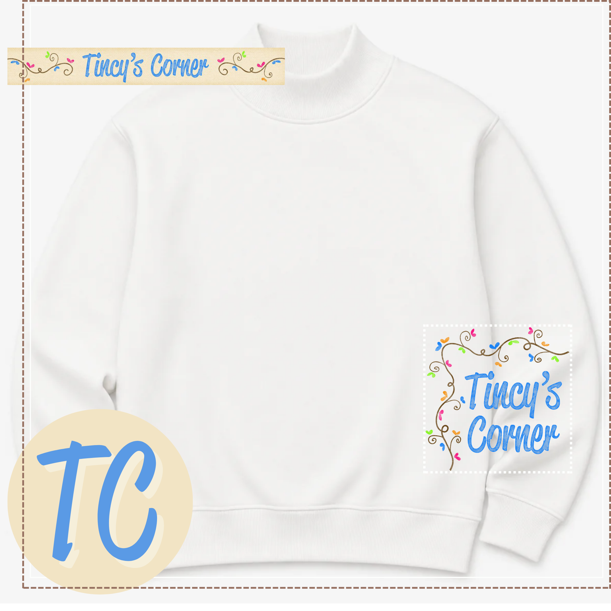 Adult Mock Neck Sweatshirt