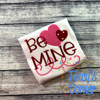 Be Mine Hearts Applique T-Shirt