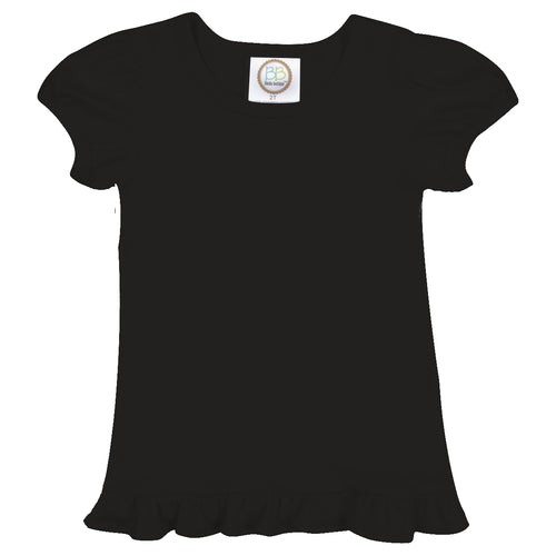 Girl's SS Ruffle T-Shirt