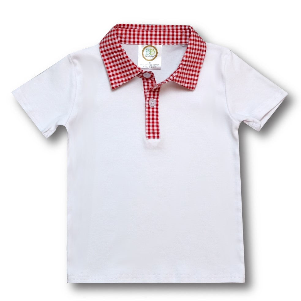 School Apple Embroidery Unisex SS Polo