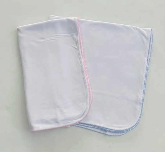 Picot Trim Infant Baby Blanket
