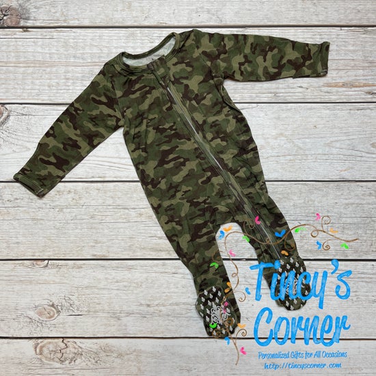 Camo Bamboo Footie Sleeper