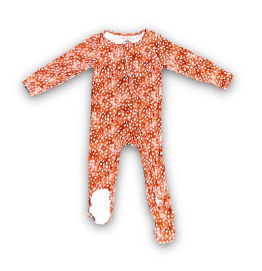 Deer Print Bamboo Footie Sleeper