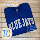 Blue Jays Arch Sequin Applique Sweatshirt
