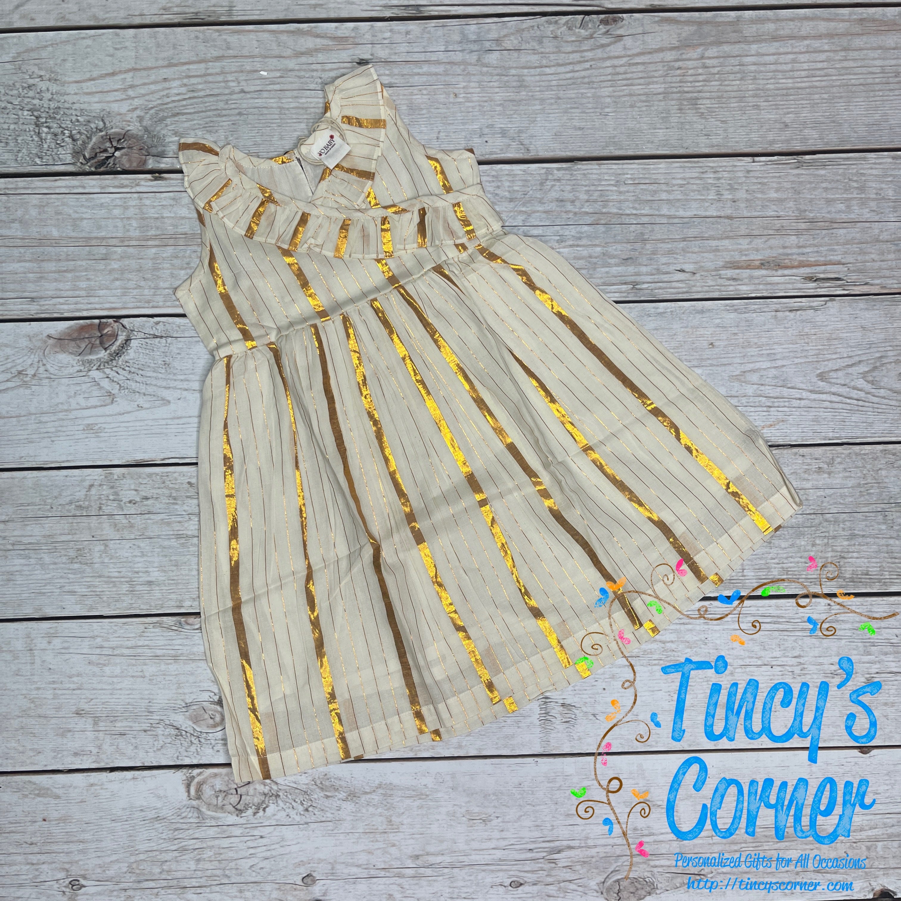 Ruffle Gathered Dress