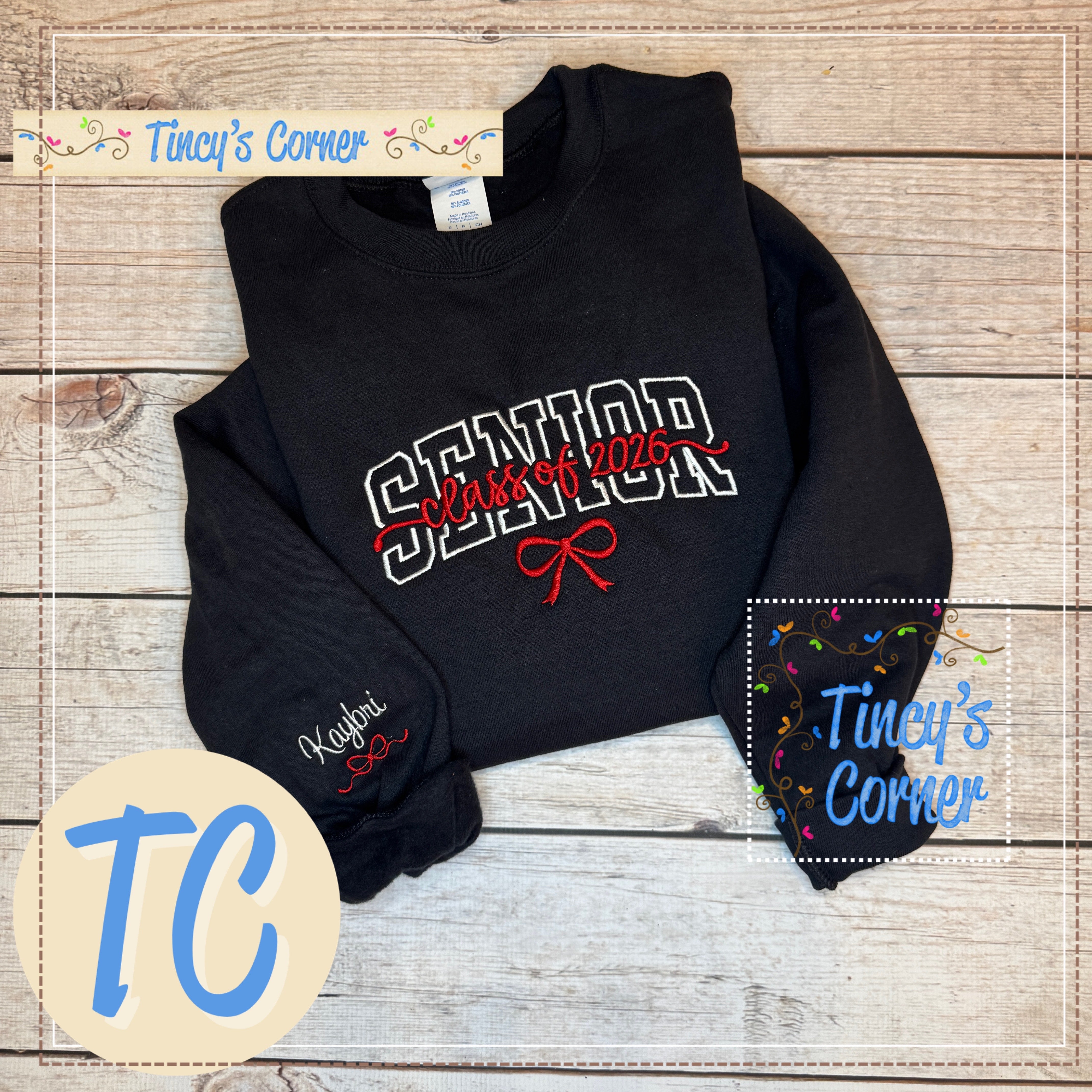 Senior Class of Bow Sweatshirt