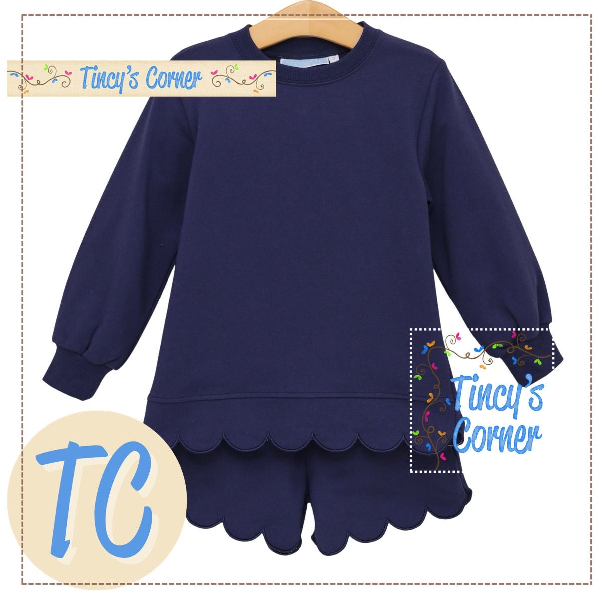 Sophia Scalloped Set