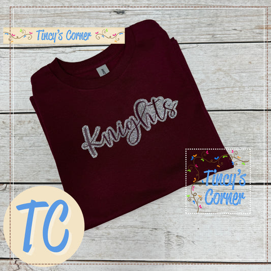 Knights Script HTV T-Shirt