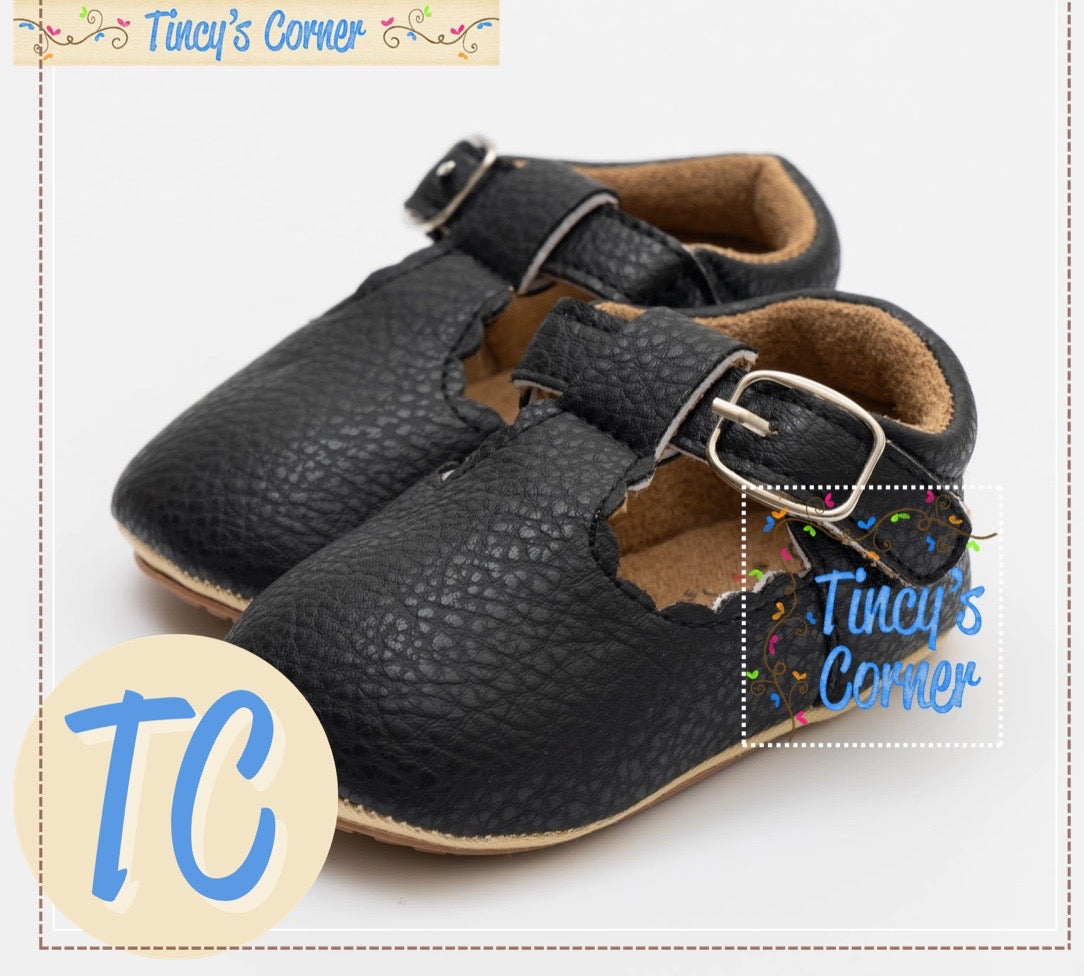 T-Strap Buckle Shoes