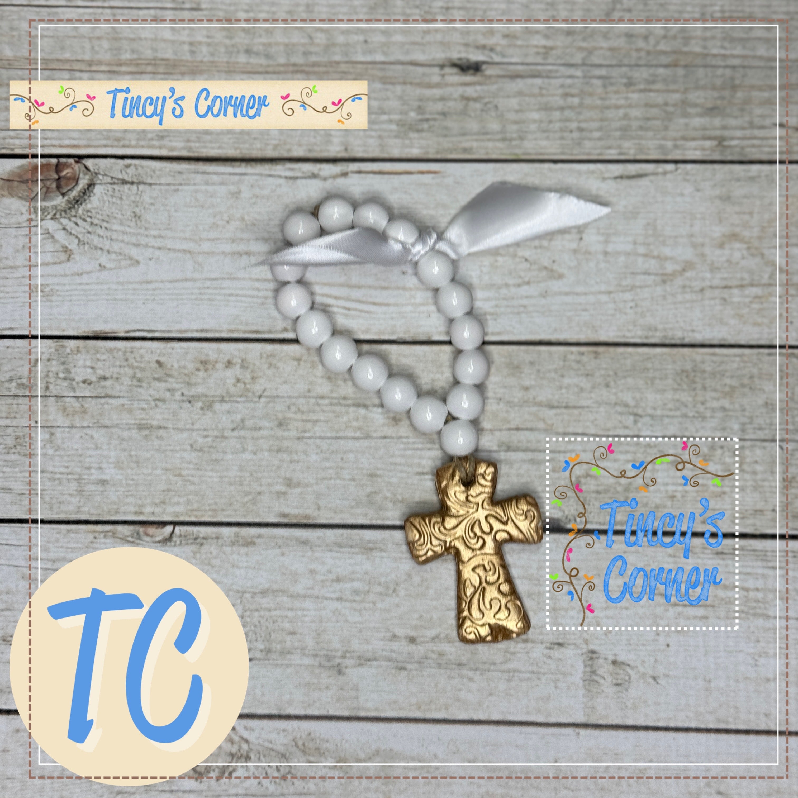 Gold Leaf Bitty Blessing Beads