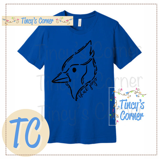 Blue Jays Doodle Mascot Tee