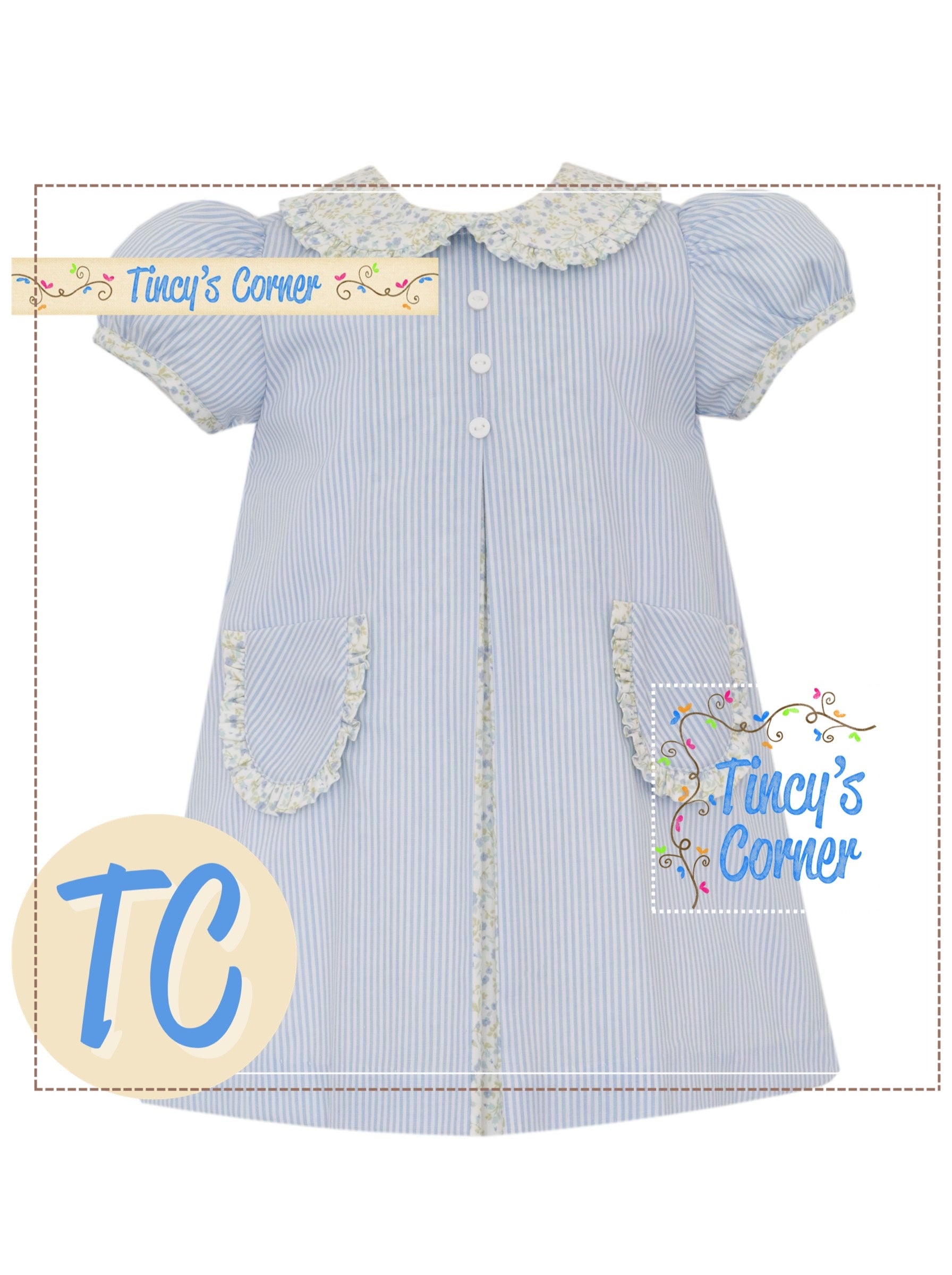 Stripe A-Line Float Dress