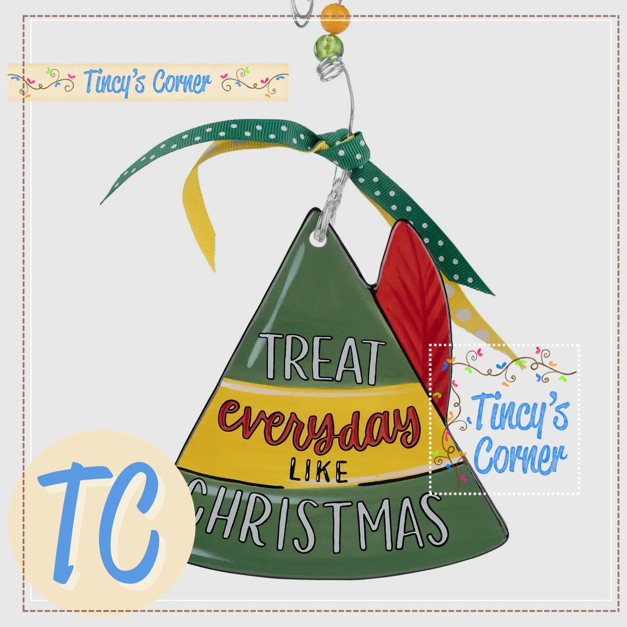 Treat Everyday Christmas Flat Ornament