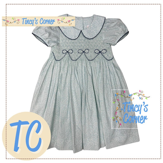 Beckingham Bow Smocked Dress