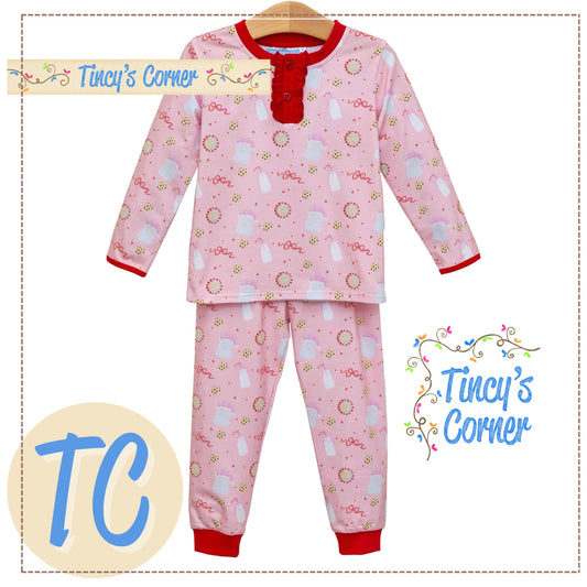 Milk/Cookies Ruffle Lounge Set