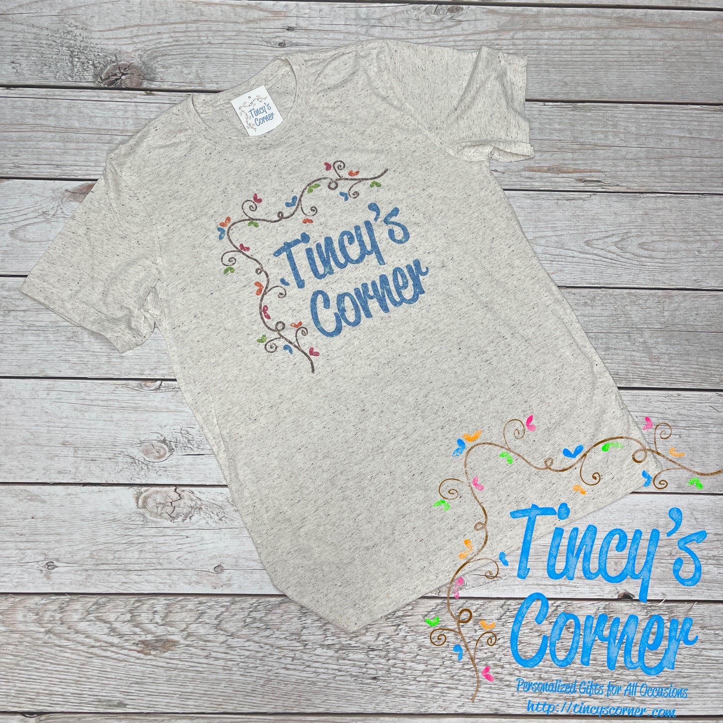 Tincy's Corner Faux Sequin/Glitter T-Shirt/Sweatshirt