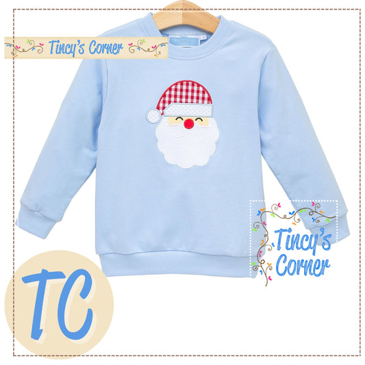 Santa Lt. Blue Pullover