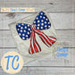 American Flag Bow T-Shirt