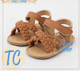 Braided Cross Front Sandals