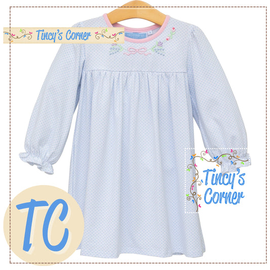 Floral Embroidery Dress