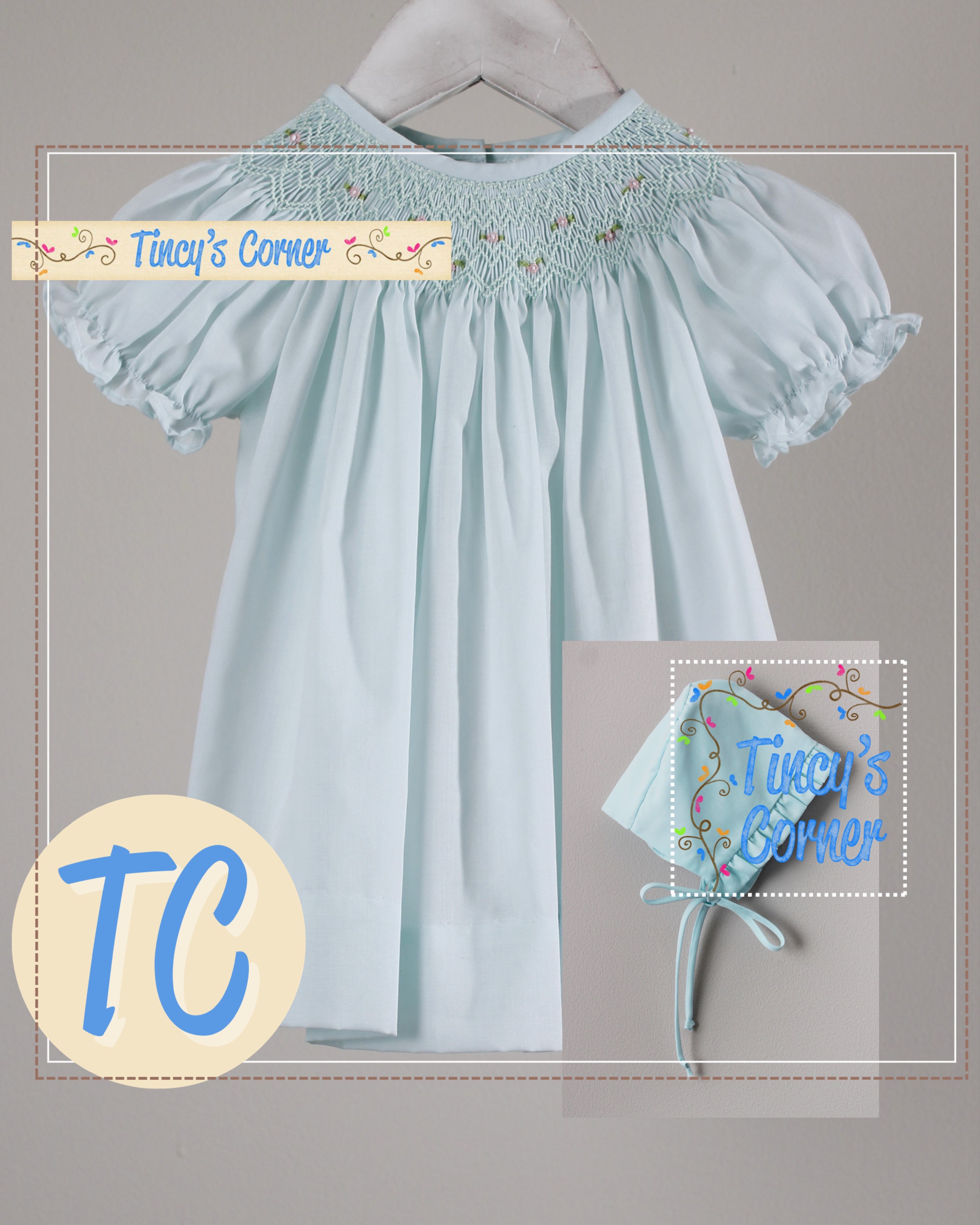 Geometric Mint Iris Dress