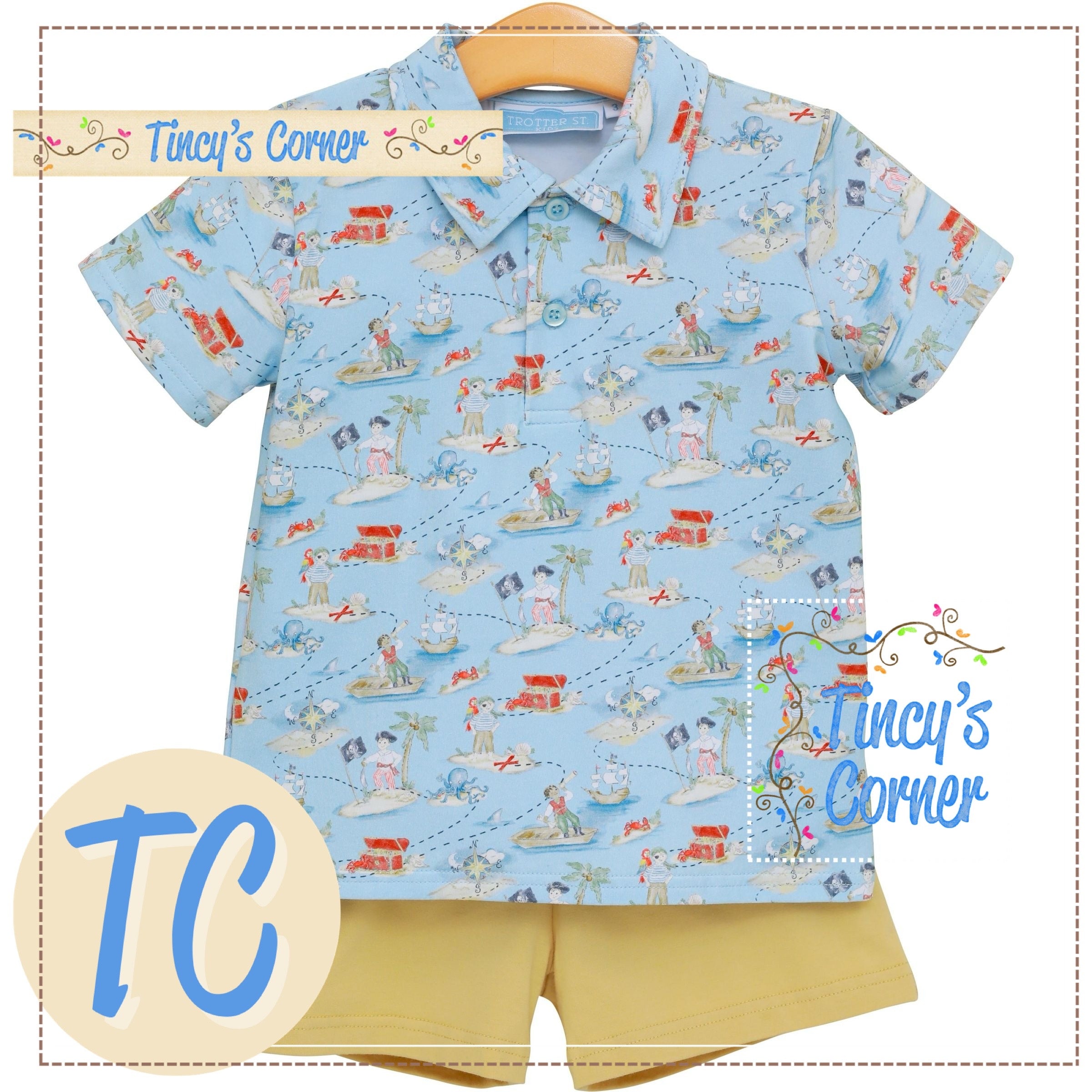 Shipwrecked Polo Short Set