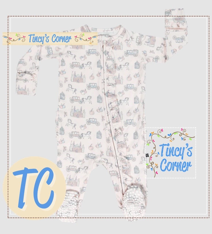 Ruffle Footie w/Baby Bow