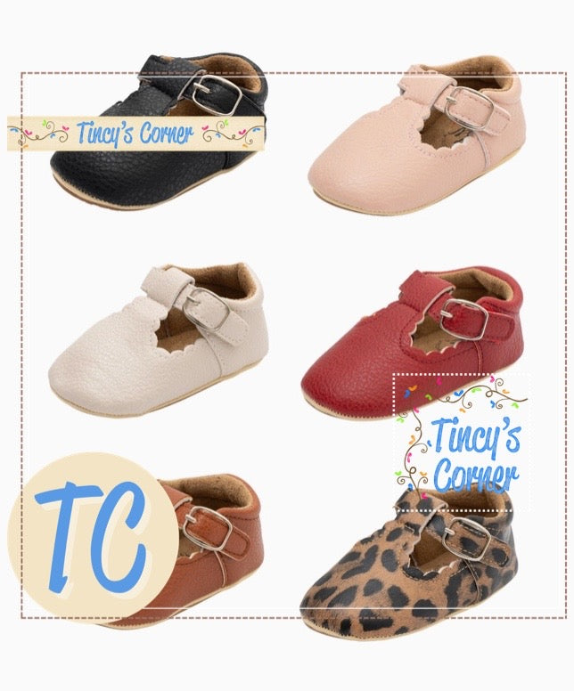 T-Strap Buckle Shoes