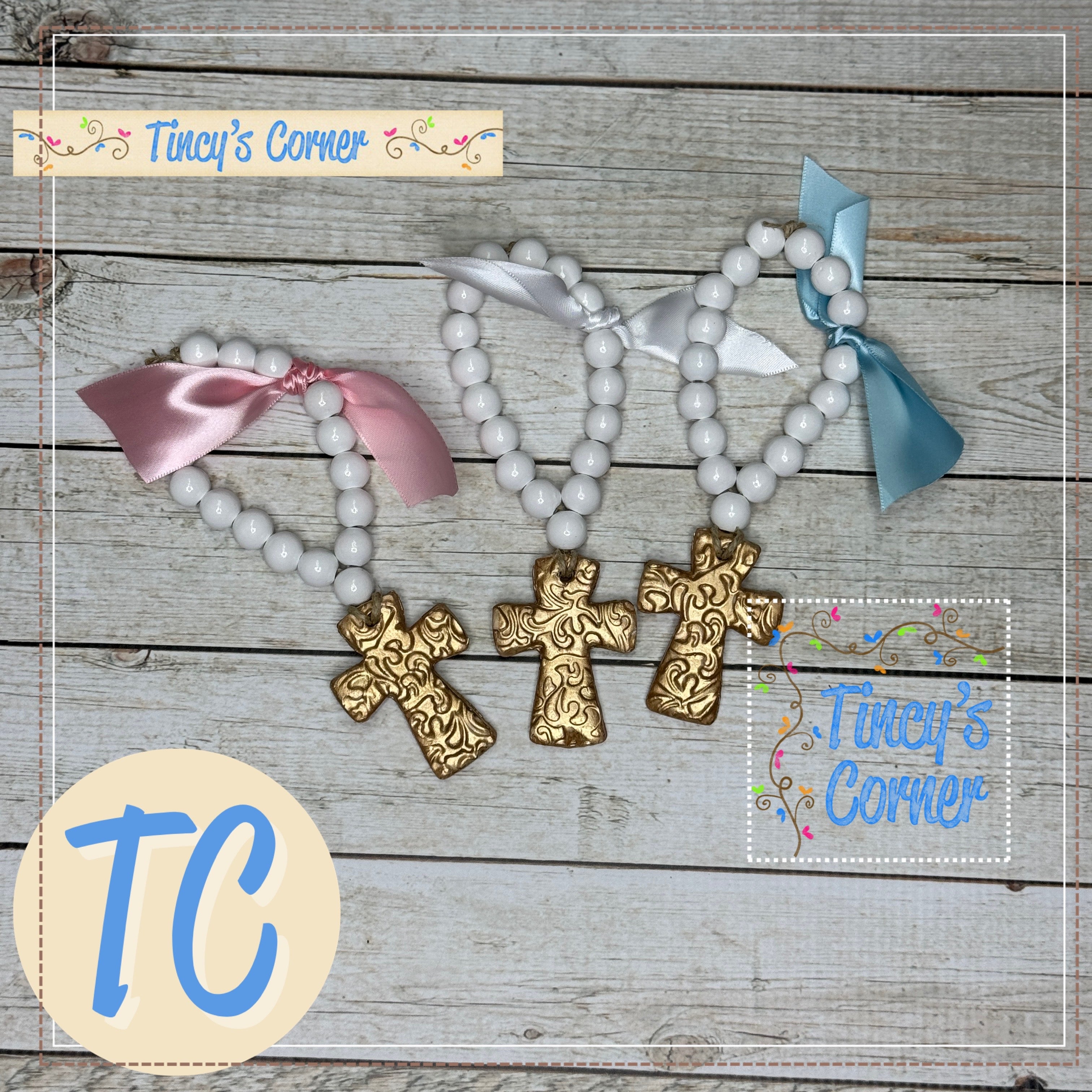 Gold Leaf Bitty Blessing Beads