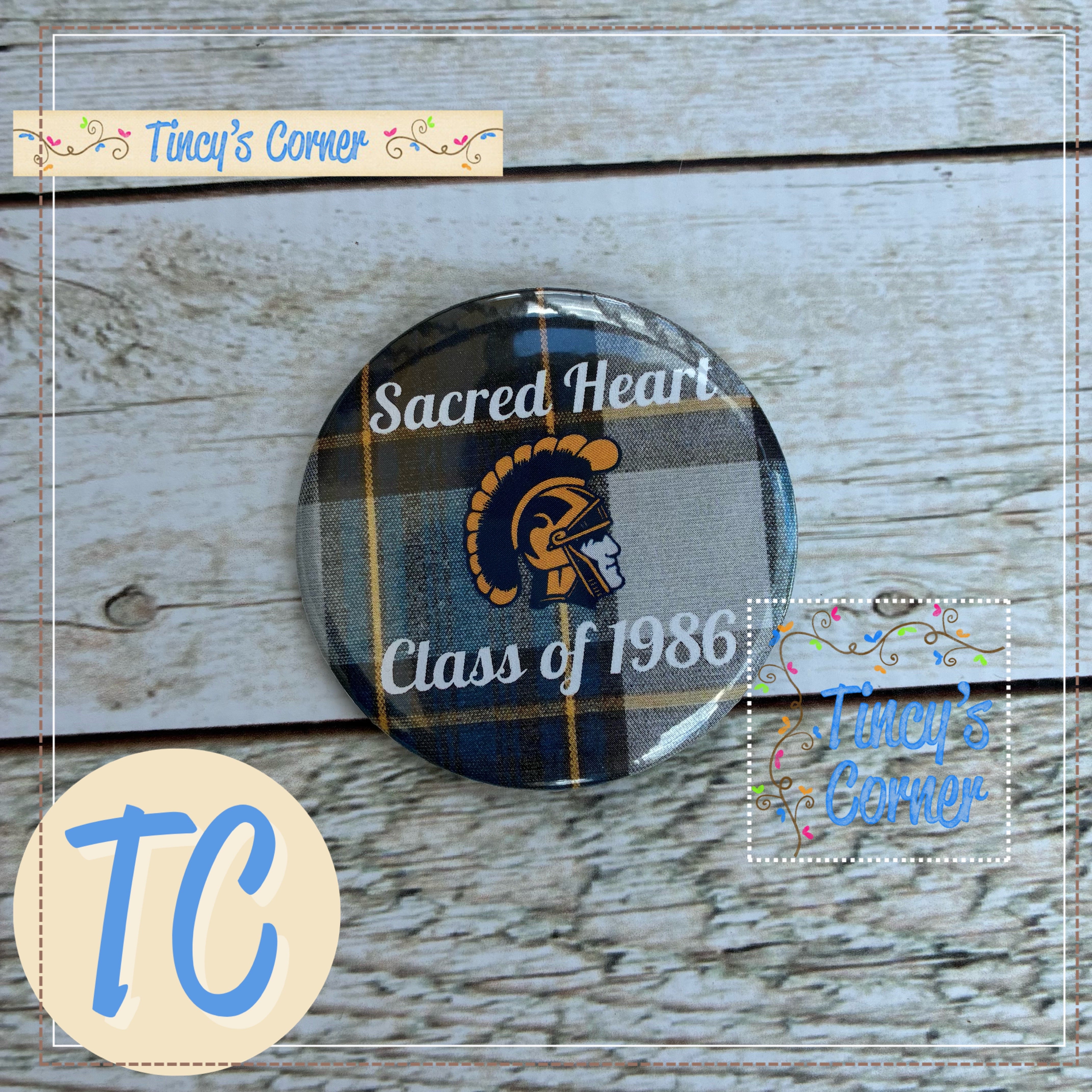 Sacred Heart Class of Pin-on Button