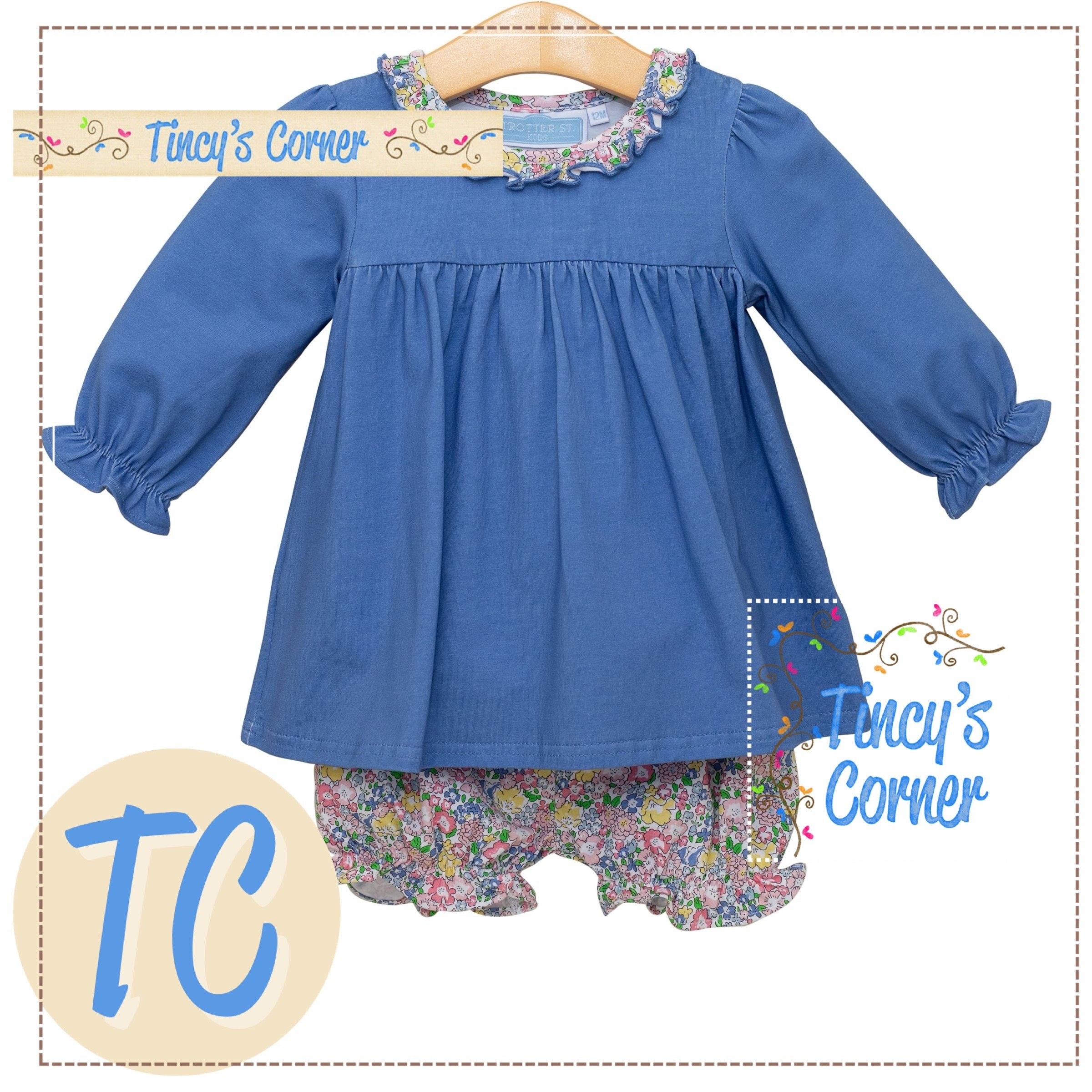 Floral Ruffle Bloomer Set