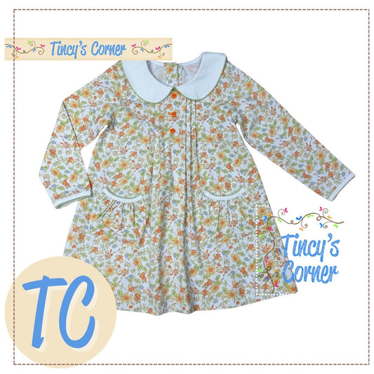 Fields of Fall Lillian Pleat Dress