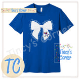 Let's Go Blue Jays Hairbow T-Shirt