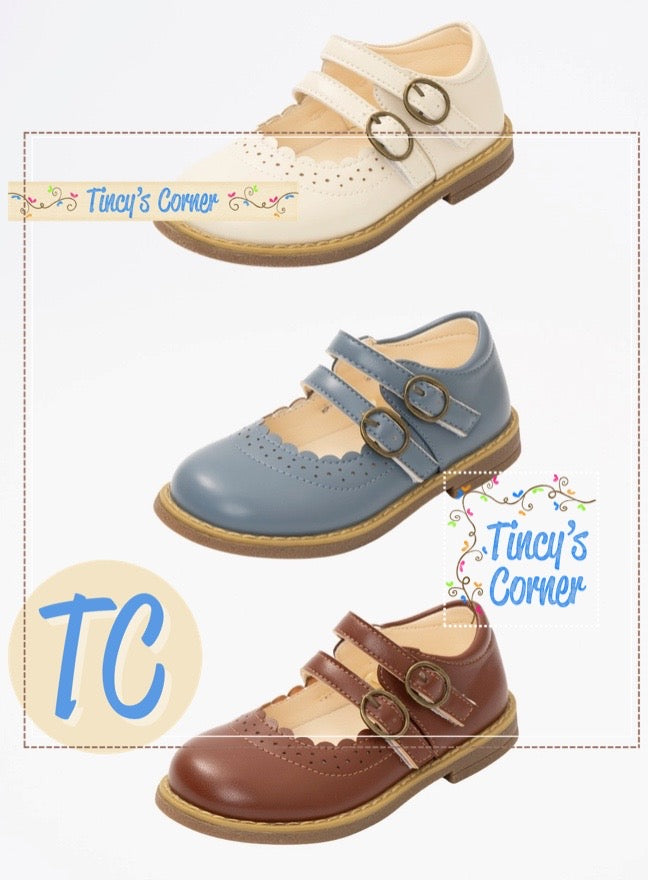 Double Buckle MJ Shoes