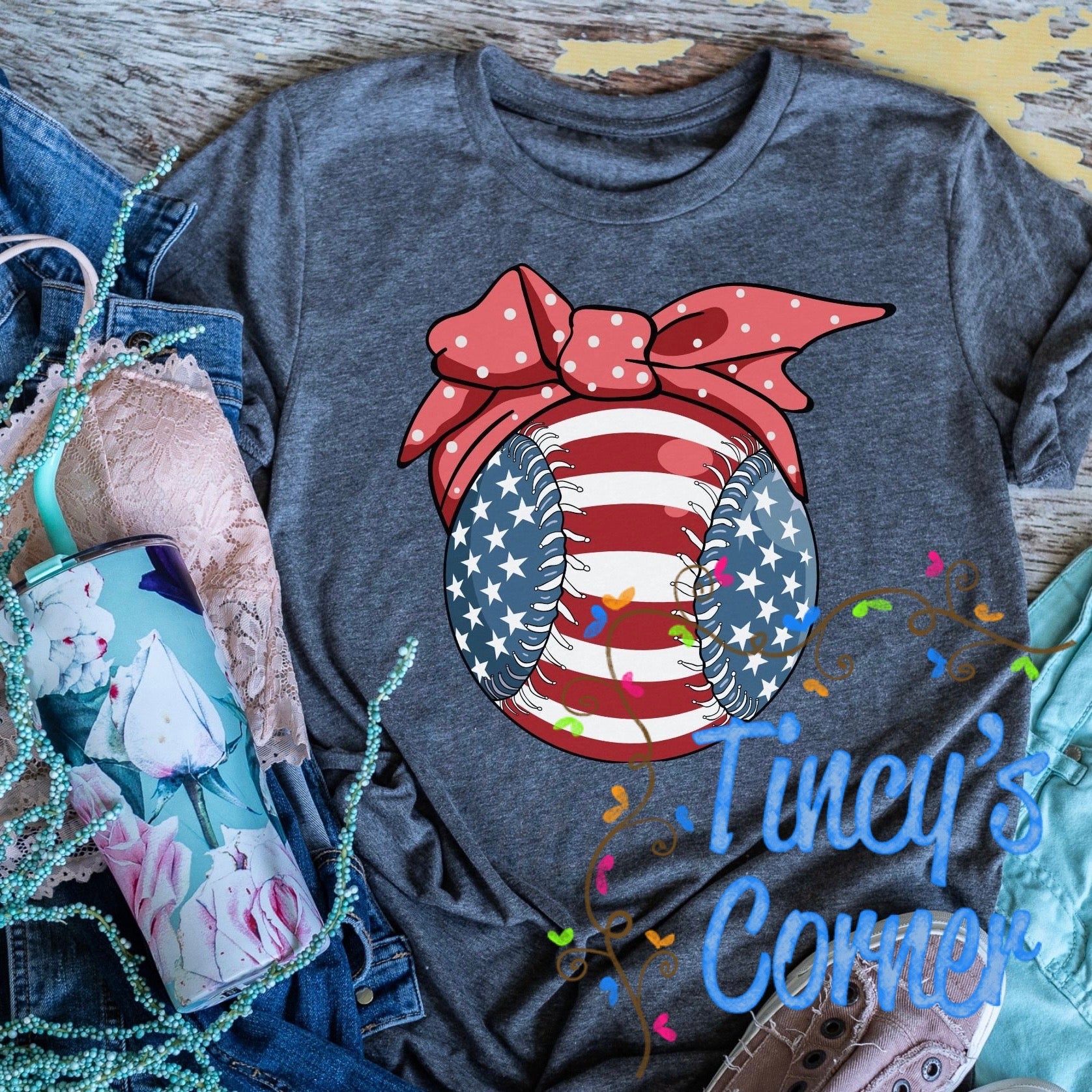 Patriotic Baseball -HH SPT