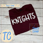 Knights Yarn Embroidery Sweatshirt