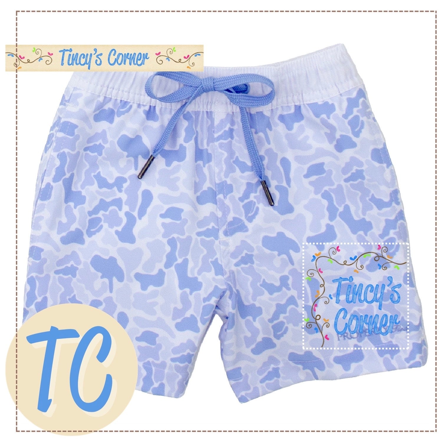 River Camo PT Swim Trunks