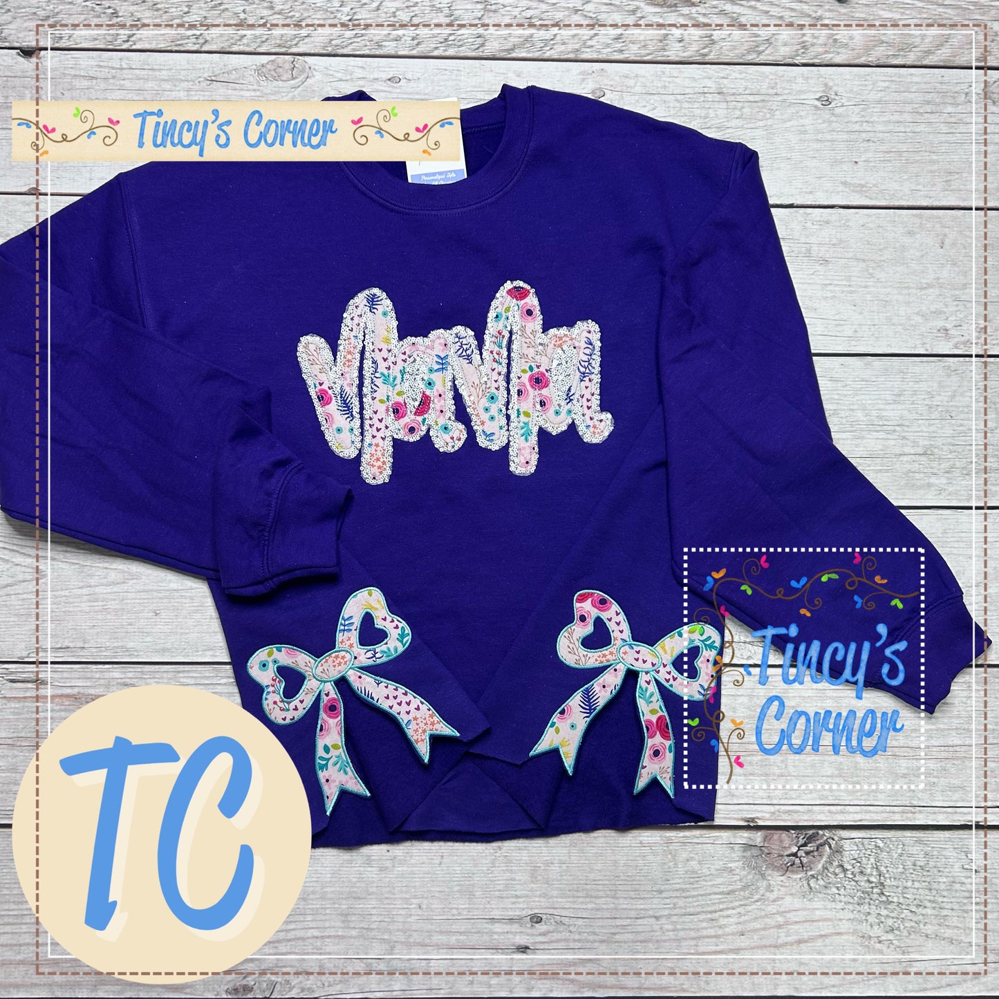 Nana Side Bows Sweatshirt