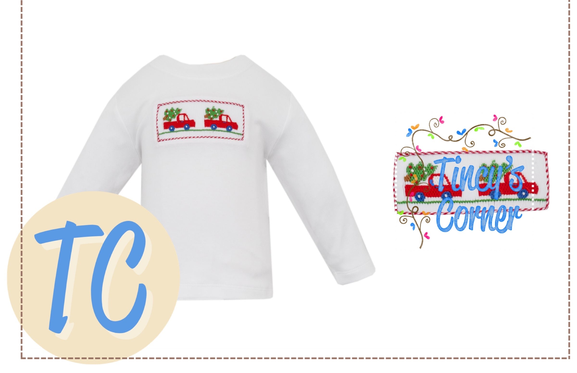 Christmas Trees Car Pants Set