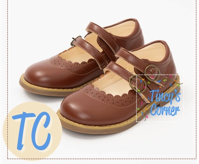 Double Buckle MJ Shoes