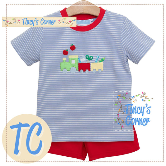 School Supplies Train Short Set