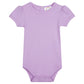 Girl's Short Puff Sleeve Bodysuit