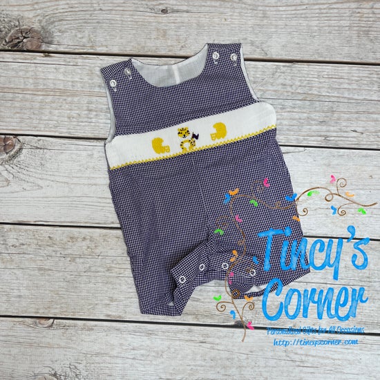 LSU Purple and Gold Football Shortall