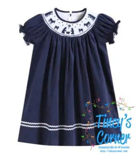 Nativity Smocked Dress -114