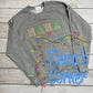 Grandparent Name Chenille Applique Sweatshirt